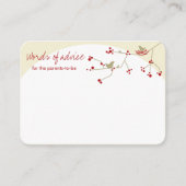 Carte de conseil de jeu pour la famille des oiseau (Devant)