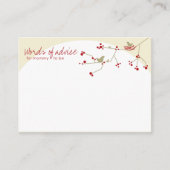 Carte de conseil de jeu pour la famille des oiseau (Devant)