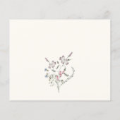 Carte de conseil de mariage élégant (Dos)