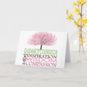 Carte de conseil d'orientation Fleurs de cerisiers (Fleur jaune)