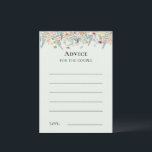 Carte de conseil écologique simple Fleur sauvage F<br><div class="desc">Cette simple carte de conseil vert menthe fleur sauvage est un agencement élégant de cadres géométriques dorés classiques agrémentés de délicats bouquets et tiges boho fleuris. Avec une palette d'arrière - plans de menthe vert clair intemporelle avec une typographie noire classique simple et des fleurs sauvages fantaisistes et colorés, créant...</div>