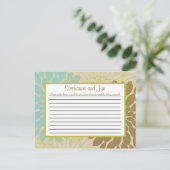 Carte de conseil écrit Floral Burst (Debout devant)