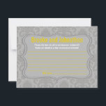 Carte de conseil écrit Lace Damas Gris Moderne Imp<br><div class="desc">Ces adorables cartes de conseil écrites sont un complément parfait à tout baby shower ou fête d'anniversaire. Il vous suffit de remettre ces cartes à vos invités, ainsi que des stylos Sharpie à pointe fine. Vos invités peuvent alors noter tous les conseils qu'ils ont pour la nouvelle maman d'être ou...</div>