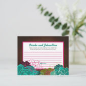 Carte de conseil écrit Neon Spring Floral Flower B (Debout devant)