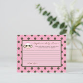 Carte de conseil écrit Pink Sock Monkey (Debout devant)