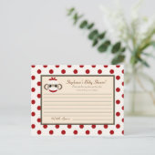 Carte de conseil écrit Red Sock Monkey (Debout devant)