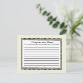 Carte de conseil écrit Vert clair/gris Mariage for (Debout devant)