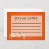 Carte de conseil écrit Whimsical Orange Double Vél (Devant / Derrière)