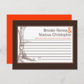 Carte de conseil écrite Arbre automnale Carvages i (Devant / Derrière)