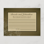 Carte de conseil écrite Automne Floral Automne Bro (Devant)