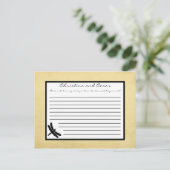 Carte de conseil écrite Cattail/Dragonfly Silhouet (Debout devant)