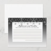 Carte de conseil écrite du Mariage de diamant d'hi (Devant / Derrière)