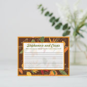 Carte de conseil écrite Feuilles de remplissage d' (Debout devant)