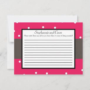 Carte de conseil écrite Hot rose/Black Giraffe Lov