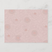 Carte de conseil écrite Inséparables floraux roses (Dos)