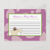 Carte de conseil écrite Jacana Purple Animaux (Devant)