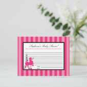 Carte de conseil écrite Pink Poodle Paris Eiffel (Debout devant)