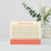 Carte de conseil écrite Pinkish/Peach Formal Scrol (Debout devant)