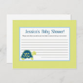 Carte de conseil écrite Tortues bleues de mer (Devant / Derrière)