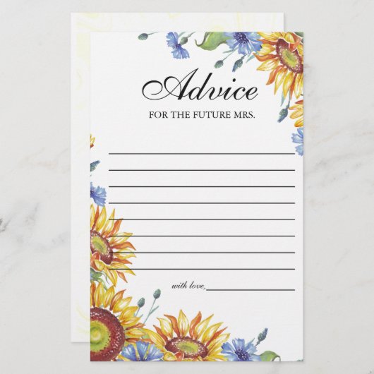 Carte de conseil en aquarelle Ukraine (Devant / Derrière)