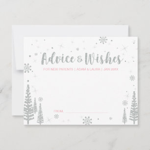 Carte de conseil en Baby shower rose pour maman, p