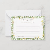 Carte de conseil en Baby shower sauvage rustique (Devant)