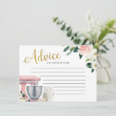 Carte de conseil en Fête des mariées de cuisine (Debout devant)