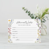 Carte de conseil en Fête des mariées de Fleur sauv (Debout devant)