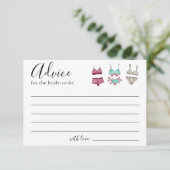 Carte de conseil en Fête des mariées de lingerie (Debout devant)