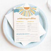 Carte de conseil et de prévision Sun Baby shower