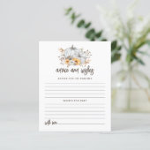 Carte de conseil et de souhaits Citrouille d'autom (Debout devant)