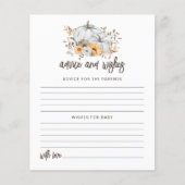 Carte de conseil et de souhaits Citrouille d'autom (Devant)