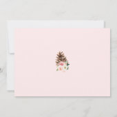 Carte de conseil et de souhaits de Baby shower ros (Dos)