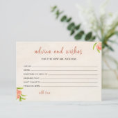 Carte de conseil et de souhaits de Fête des mariée (Debout devant)