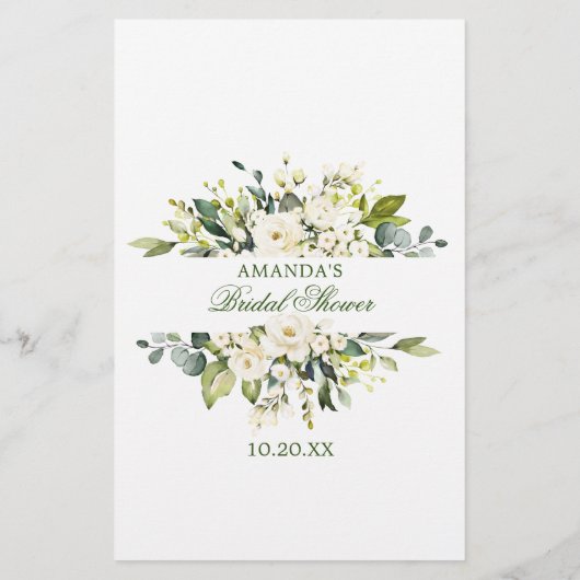 Carte de conseil et de souhaits floraux aux roses (Dos)