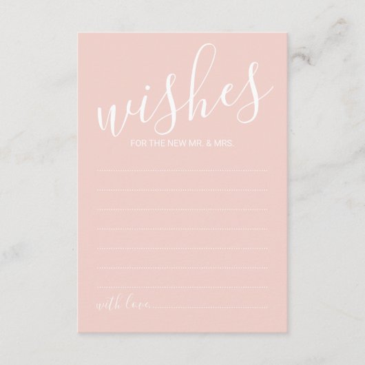 Carte de conseil et de souhaits Mariage de script (Devant)