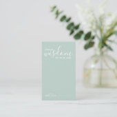 Carte de conseil et de souhaits Mariage de script (Debout devant)