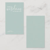 Carte de conseil et de souhaits Mariage de script (Devant / Derrière)