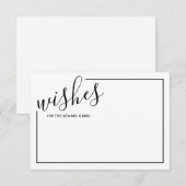 Carte de conseil et de souhaits Mariage de script (Devant / Derrière)