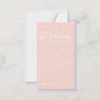Carte de conseil et de souhaits Mariage de script