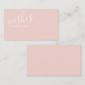 Carte de conseil et de souhaits Mariage de script (Devant / Derrière)