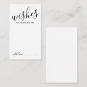 Carte de conseil et de souhaits Mariage de script (Devant / Derrière)