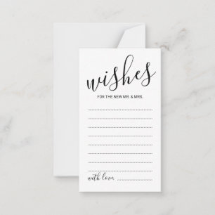 Carte de conseil et de souhaits Mariage de script
