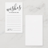 Carte de conseil et de souhaits Mariage de script (Devant / Derrière)