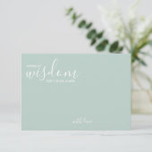Carte de conseil et de souhaits Mariage de script (Debout devant)