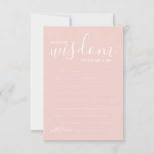 Carte de conseil et de souhaits Mariage de script