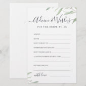 Carte de conseil et de souhaits minimaux pour mari (Devant / Derrière)