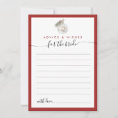 Carte de conseil et de souhaits pour l'ornement de (Devant)