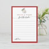 Carte de conseil et de souhaits pour l'ornement de (Debout devant)