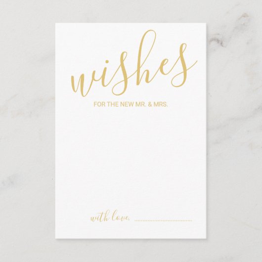 Carte de conseil et de souhaits pour Mariage de sc (Devant)